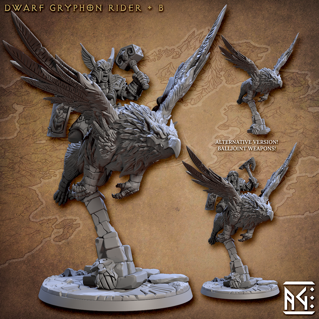 Dwarf Gryphon Rider C